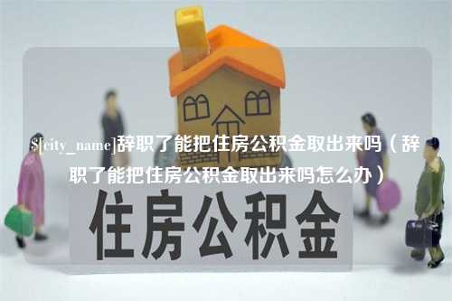 项城辞职了能把住房公积金取出来吗（辞职了能把住房公积金取出来吗怎么办）